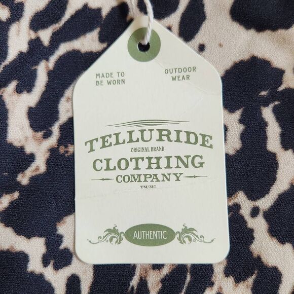 Telluride Clothing Company Leopard Print Blouse NWT Size Small Leopard Top - Picture 11 of 11